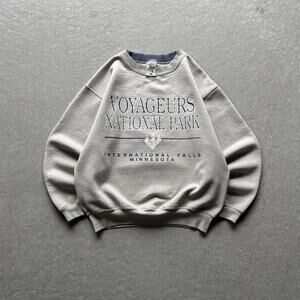 Vintage 90s Voyageurs National Park Minnesota Graphic Crewneck